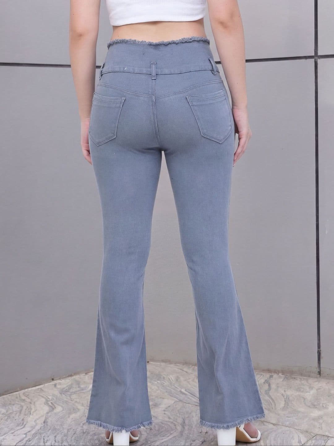 The Roadster Lifestyle Co High-Rise Bootcut Jeans thumbnail 3