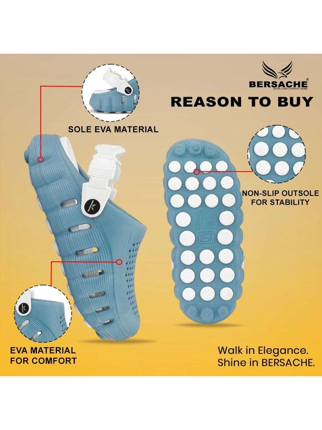 BERSACHE Men Clogs thumbnail 3