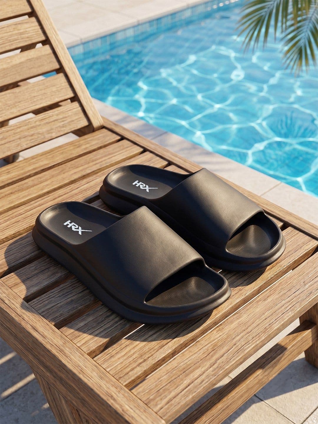 HRX by Hrithik Roshan Men Rubber Sliders - view 1