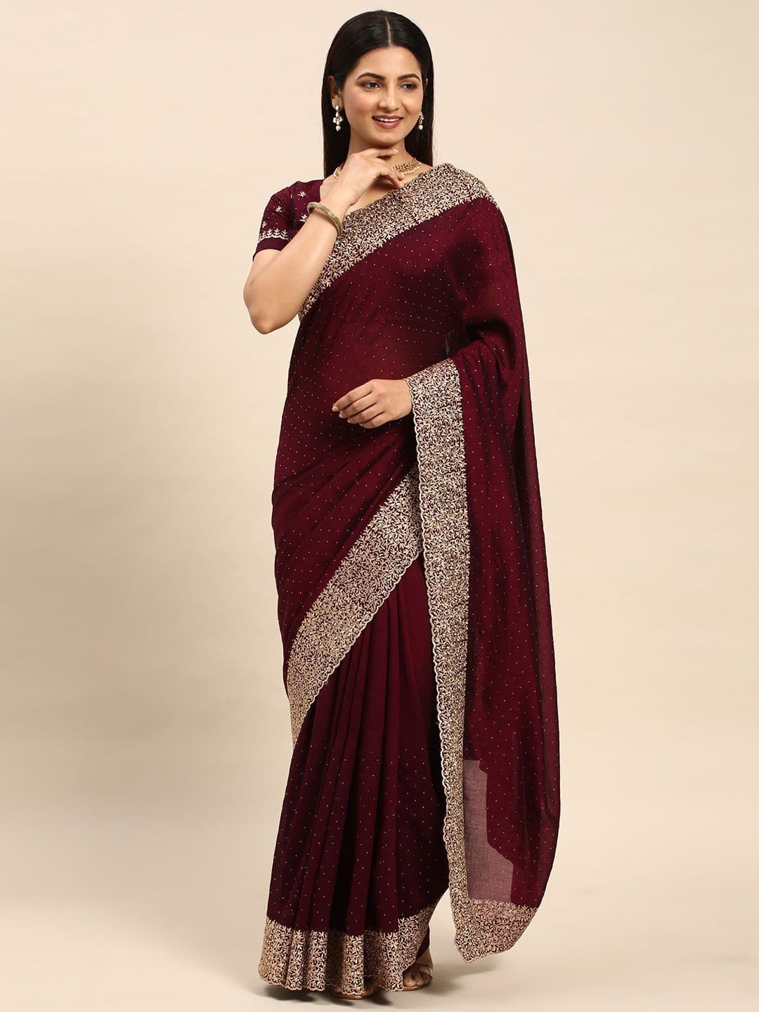 kasee Embellished Embroidered Designer Saree thumbnail 7