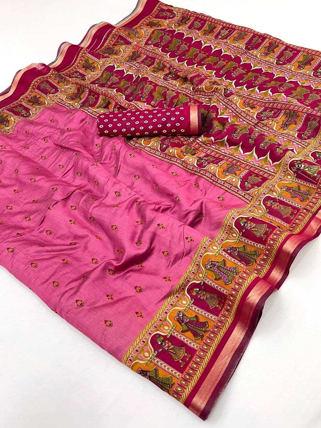 NARIVESH TRENDS Kalamkari Saree thumbnail 3
