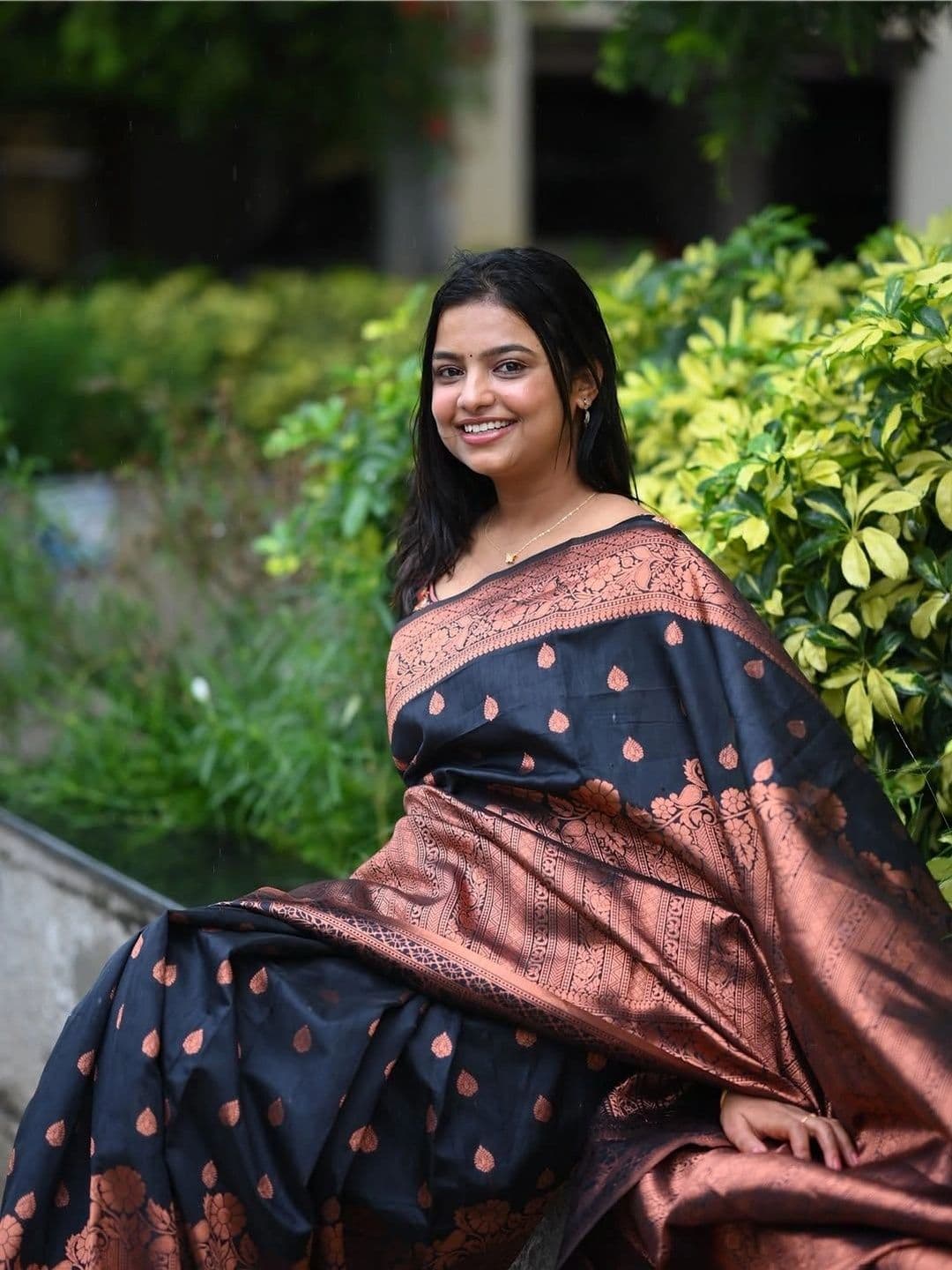 revika Woven Design Zari Art Silk Designer Kanjeevaram Saree thumbnail 6