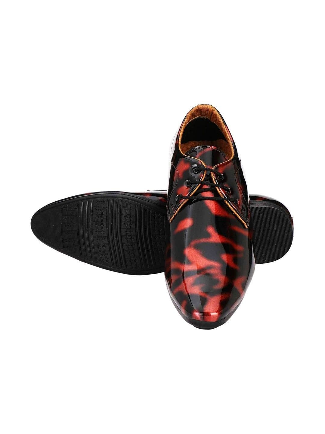 Vitoria Men Printed Formal Derbys With Stylish Cap thumbnail 4