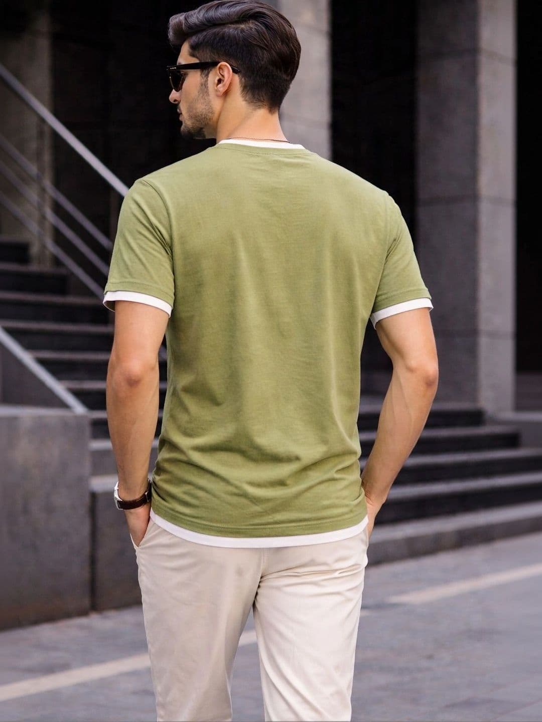 PARCELYARD Men Brand Logo T-shirt thumbnail 5