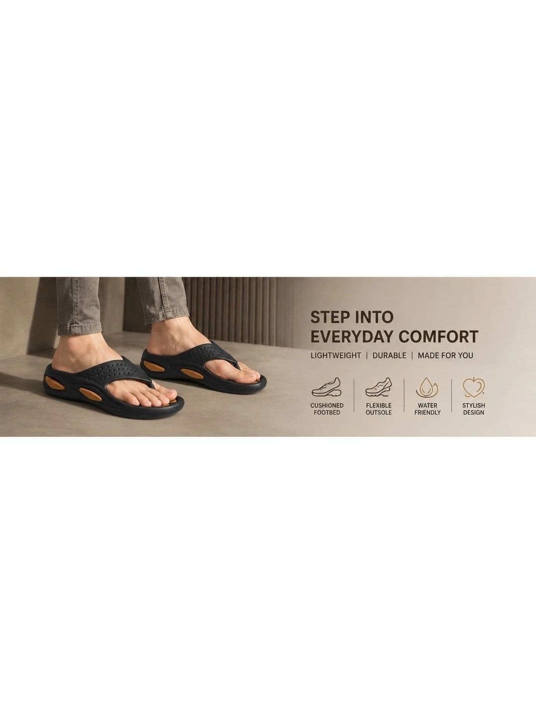 VOOLIO Men Thong Flip-Flops thumbnail 6