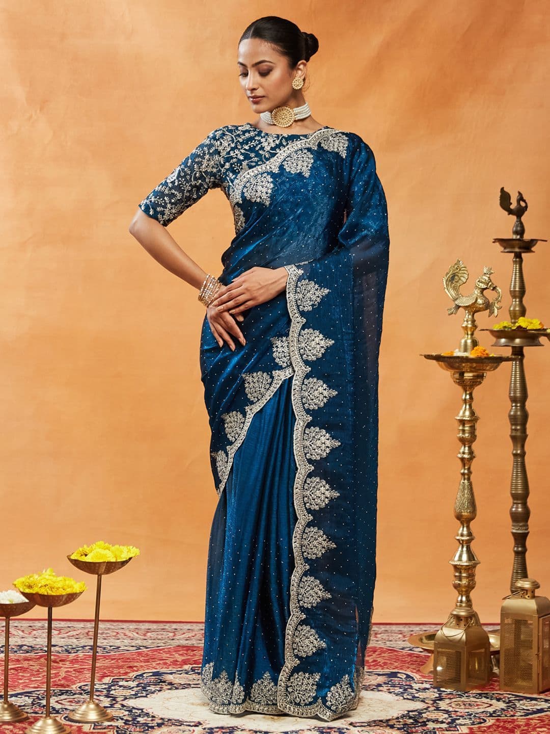 kasee Embellished Embroidered Saree thumbnail 2