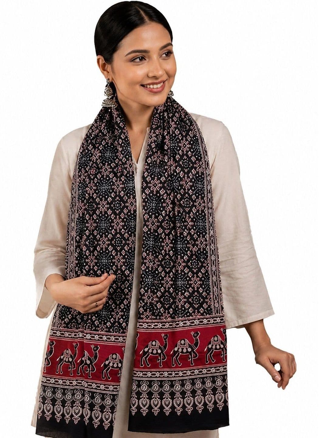 SONARIKA CREATION Ethnic Motifs Printed Block Print Dupatta - view 1