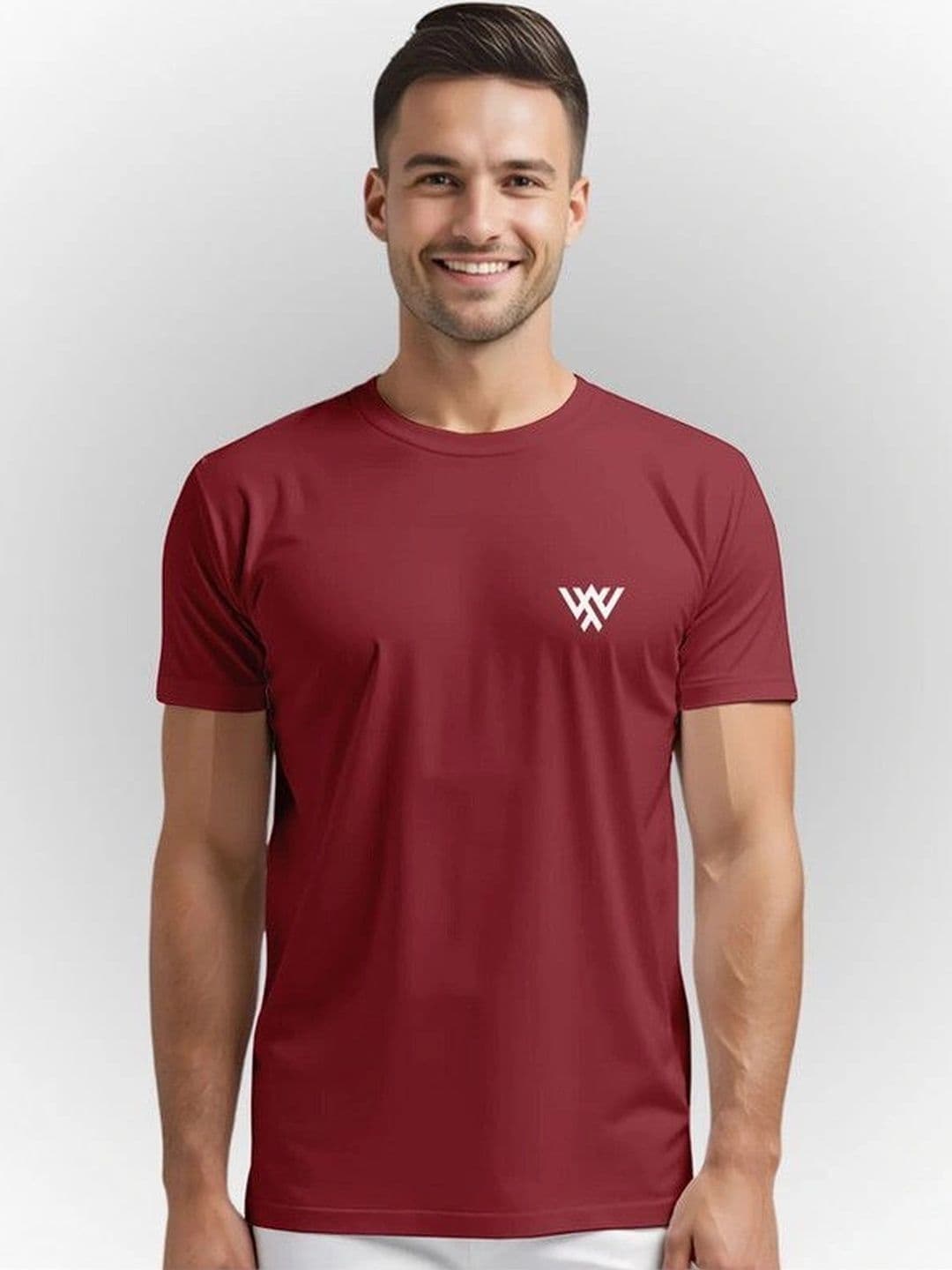 Warrior World Men Brand Logo Printed Pure Cotton T-shirt - view 1