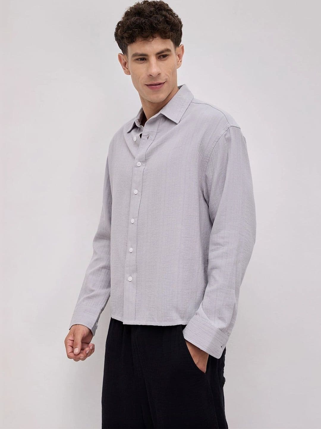 VASTRADO Men Classic Boxy Casual Shirt thumbnail 3