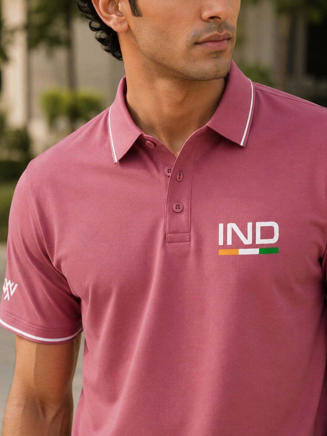 Warrior World Men Typography Polo Collar T-shirt thumbnail 2