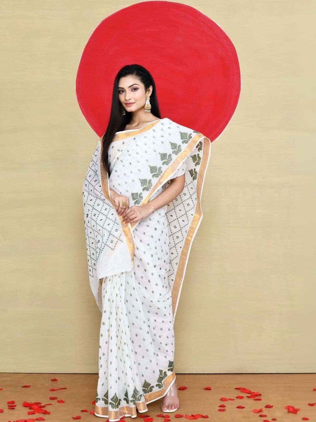 TANTSHREE Pure Cotton Saree thumbnail 4