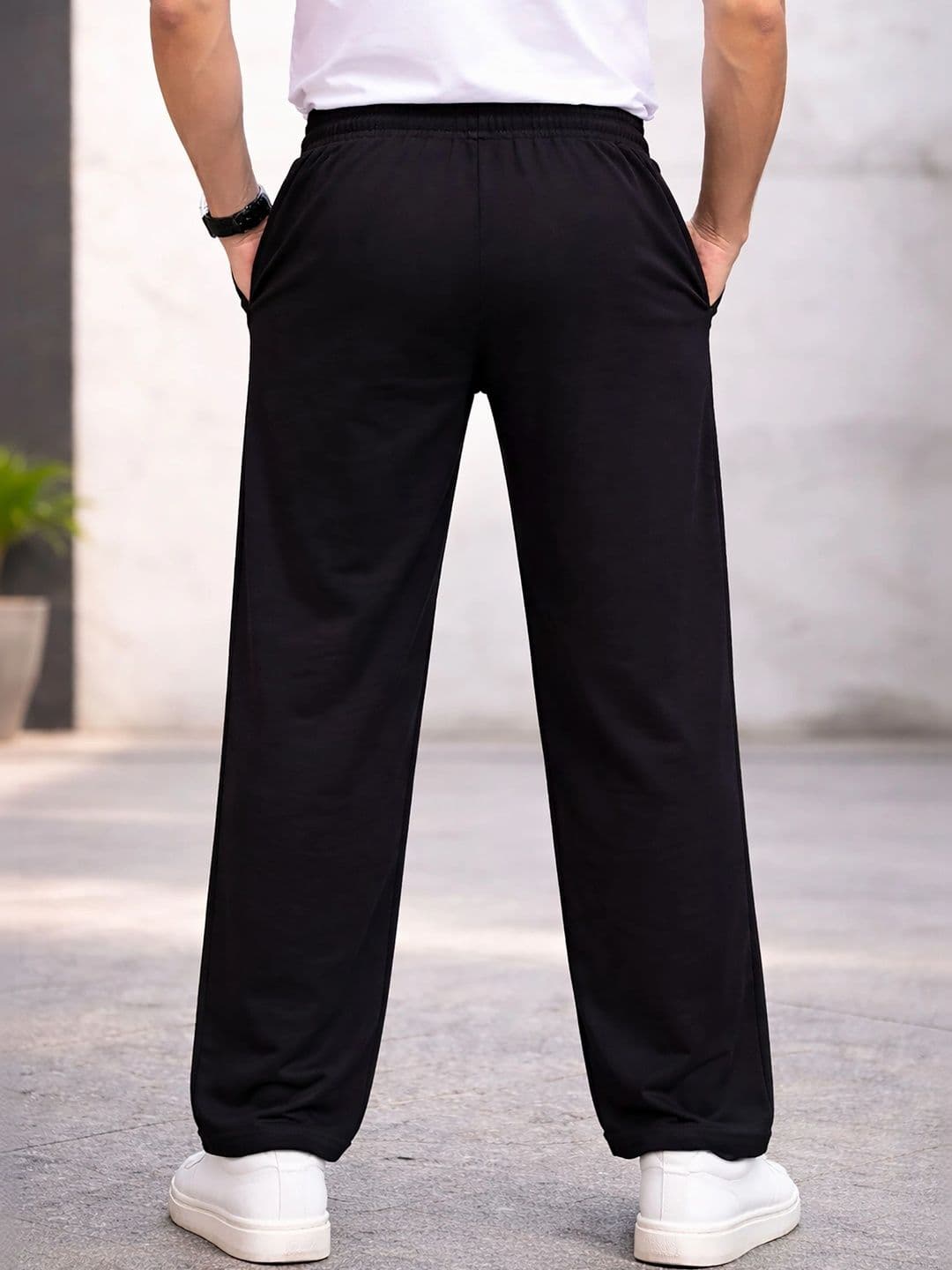 HERE&NOW Men Regular Fit Abstract Track Pants thumbnail 3