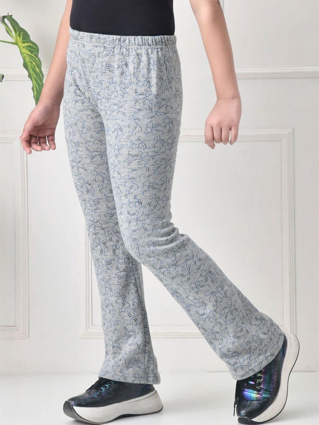 BAESD Girls 2 Printed Knitted Ethnic Palazzos thumbnail 2