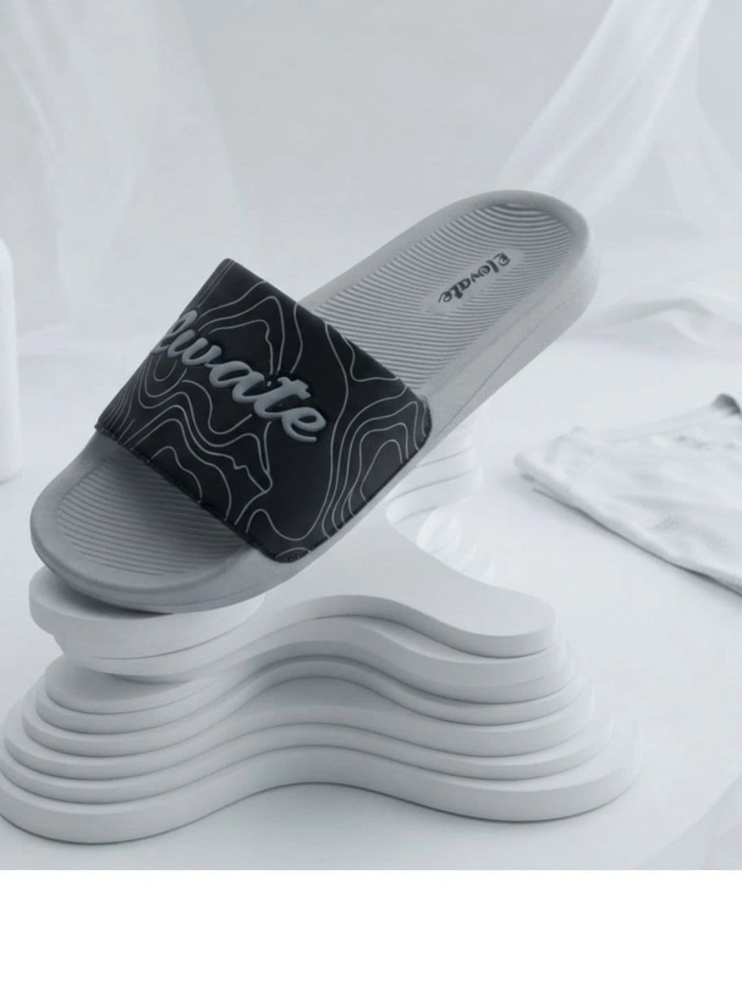 ELEVATE STEPS Men Printed Sliders thumbnail 5