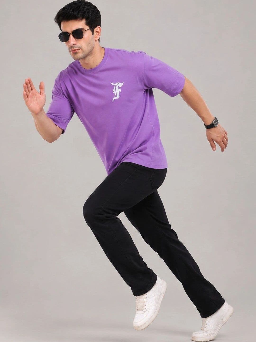 ISPIRIT Men Typography Printed Drop-Shoulder Sleeves T-shirt thumbnail 4