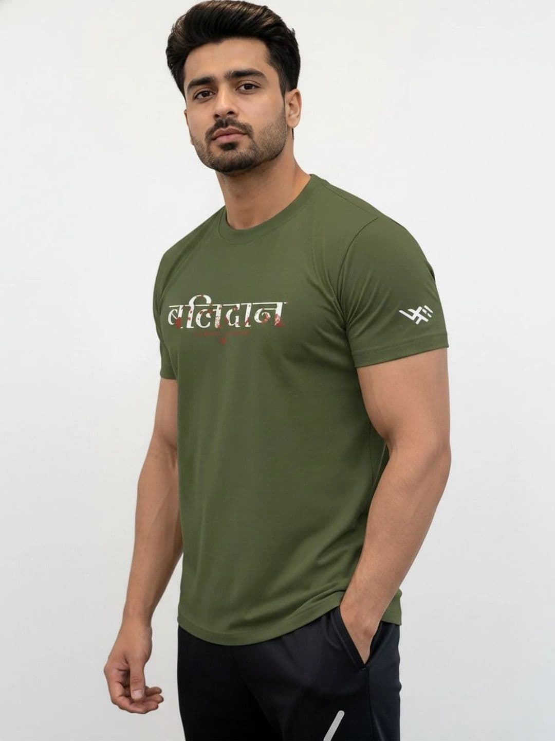 Warrior World Men Typography Printed Pure Cotton T-shirt thumbnail 2