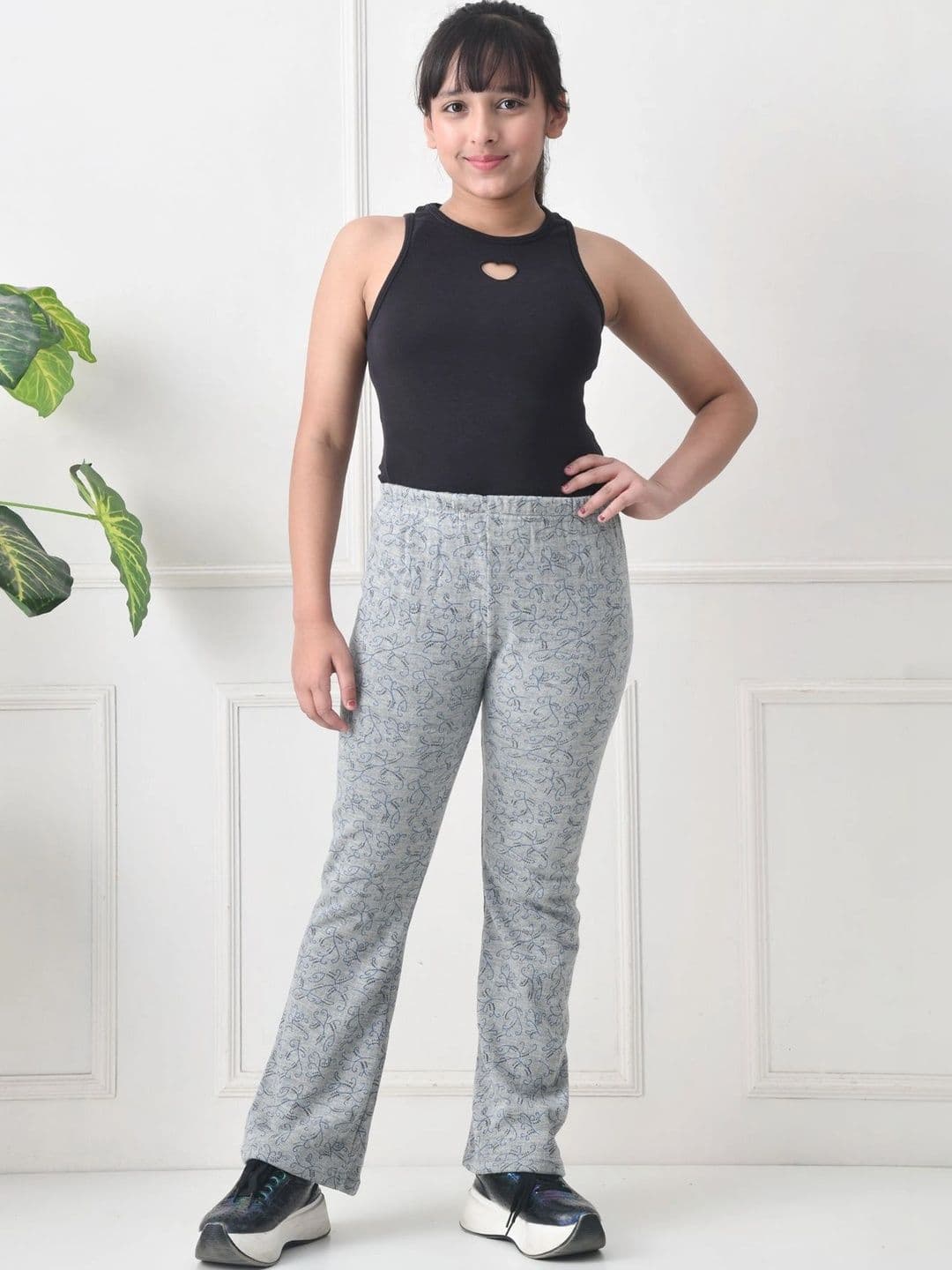 BAESD Girls 2 Printed Knitted Palazzos thumbnail 7
