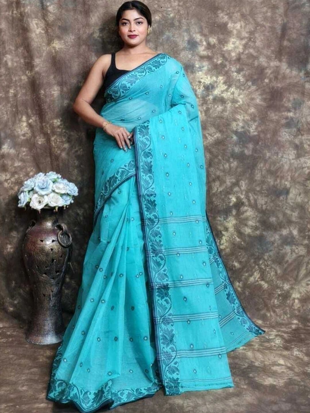 TANTSHREE Pure Cotton Saree - view 1