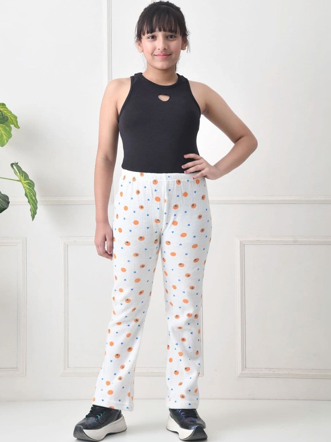 BAESD Girls 2 Printed Knitted Ethnic Palazzos thumbnail 2