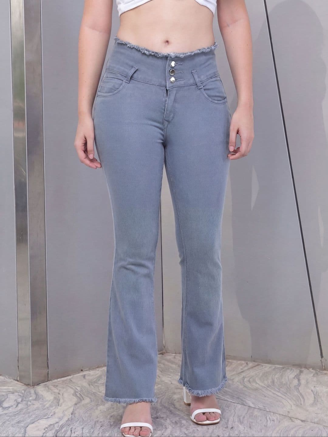 The Roadster Lifestyle Co High-Rise Bootcut Jeans thumbnail 4