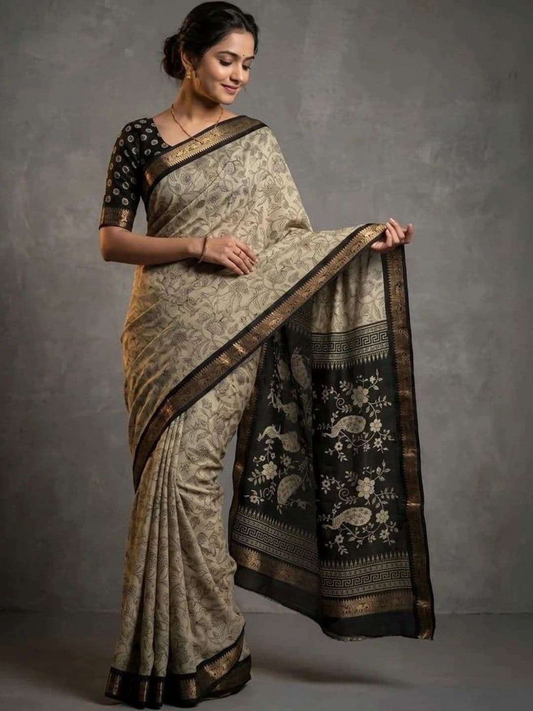 NARIVESH TRENDS Zari Saree - view 1