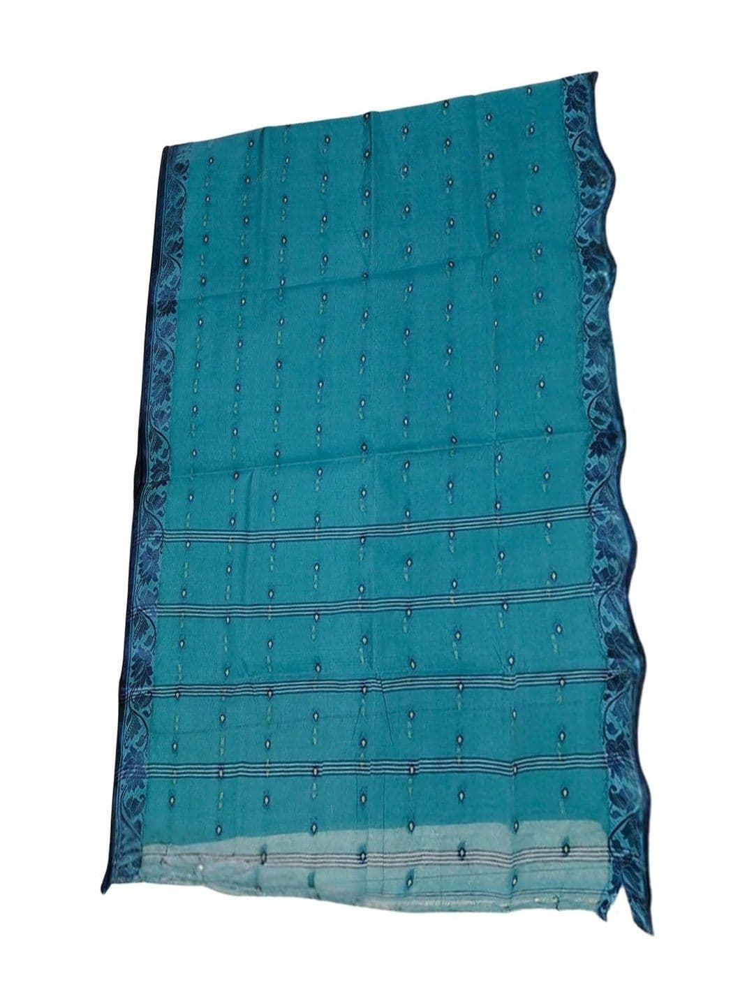 TANTSHREE Striped Pure Cotton Saree thumbnail 4