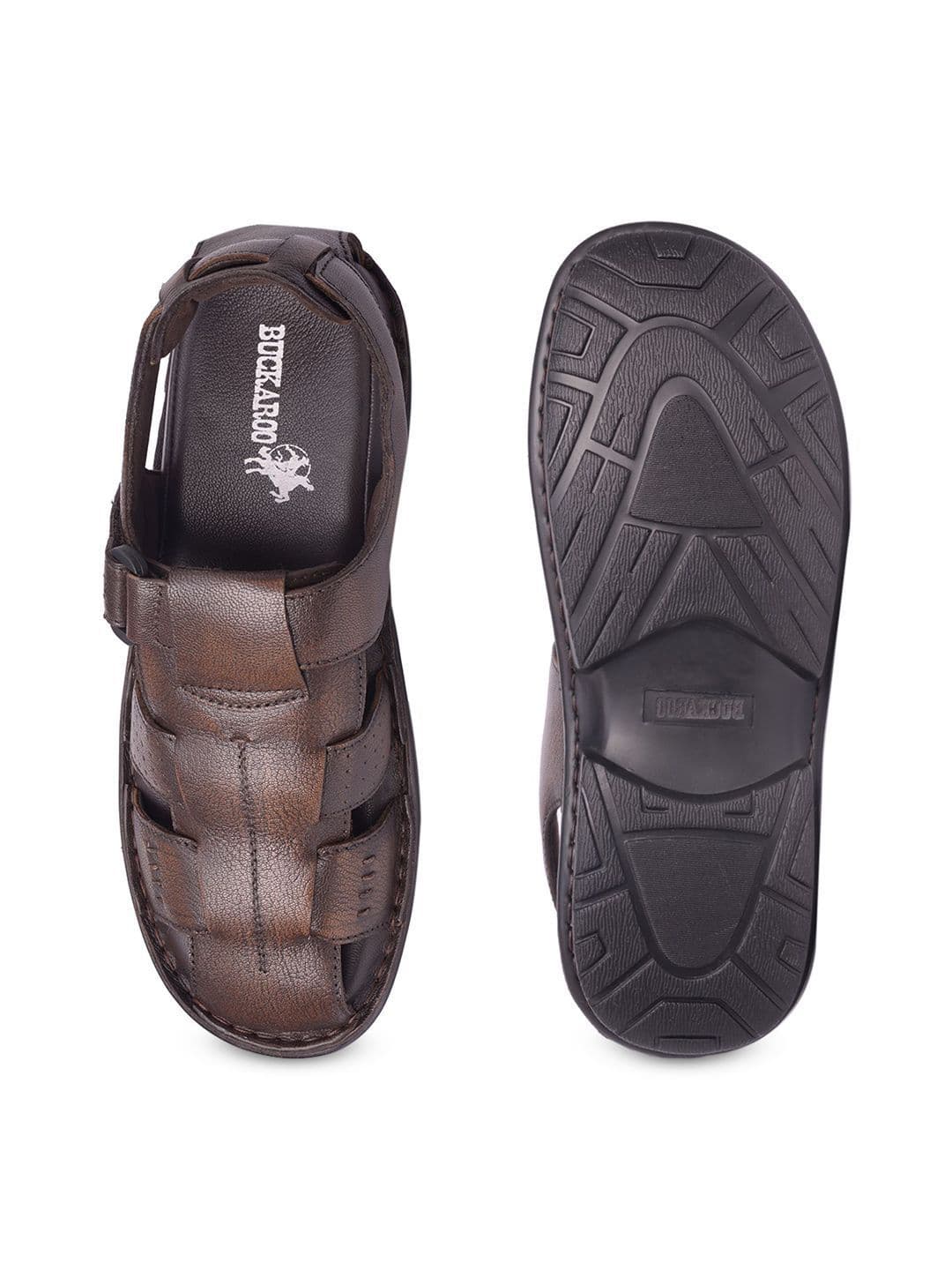 Buckaroo Men Leather Shoe-Style Sandals thumbnail 5