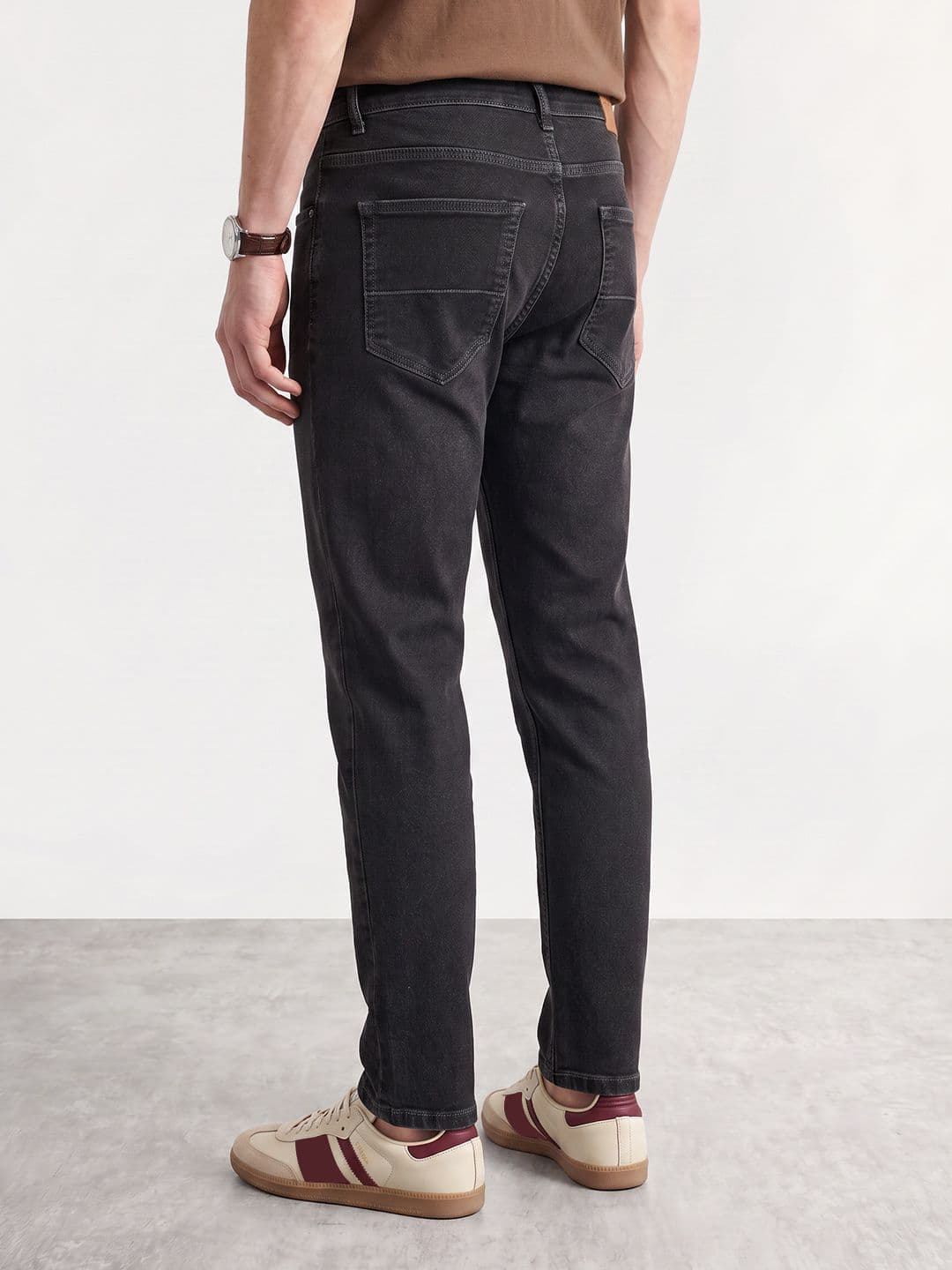 Mast & Harbour Men Carrot Fit Stretchable Jeans thumbnail 4