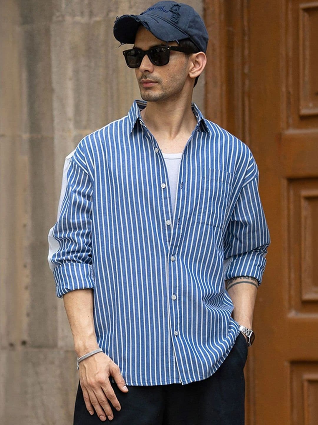 Powerlook Men Striped Casual Shirt thumbnail 7