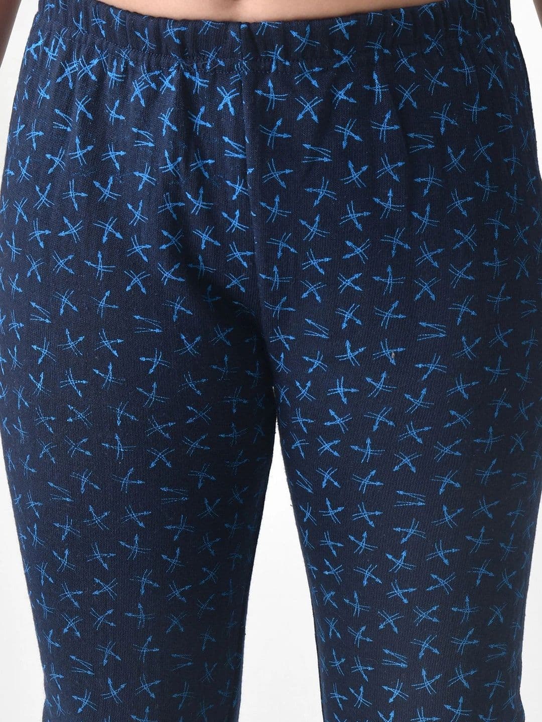 BAESD Girls Printed Knitted Palazzos thumbnail 7