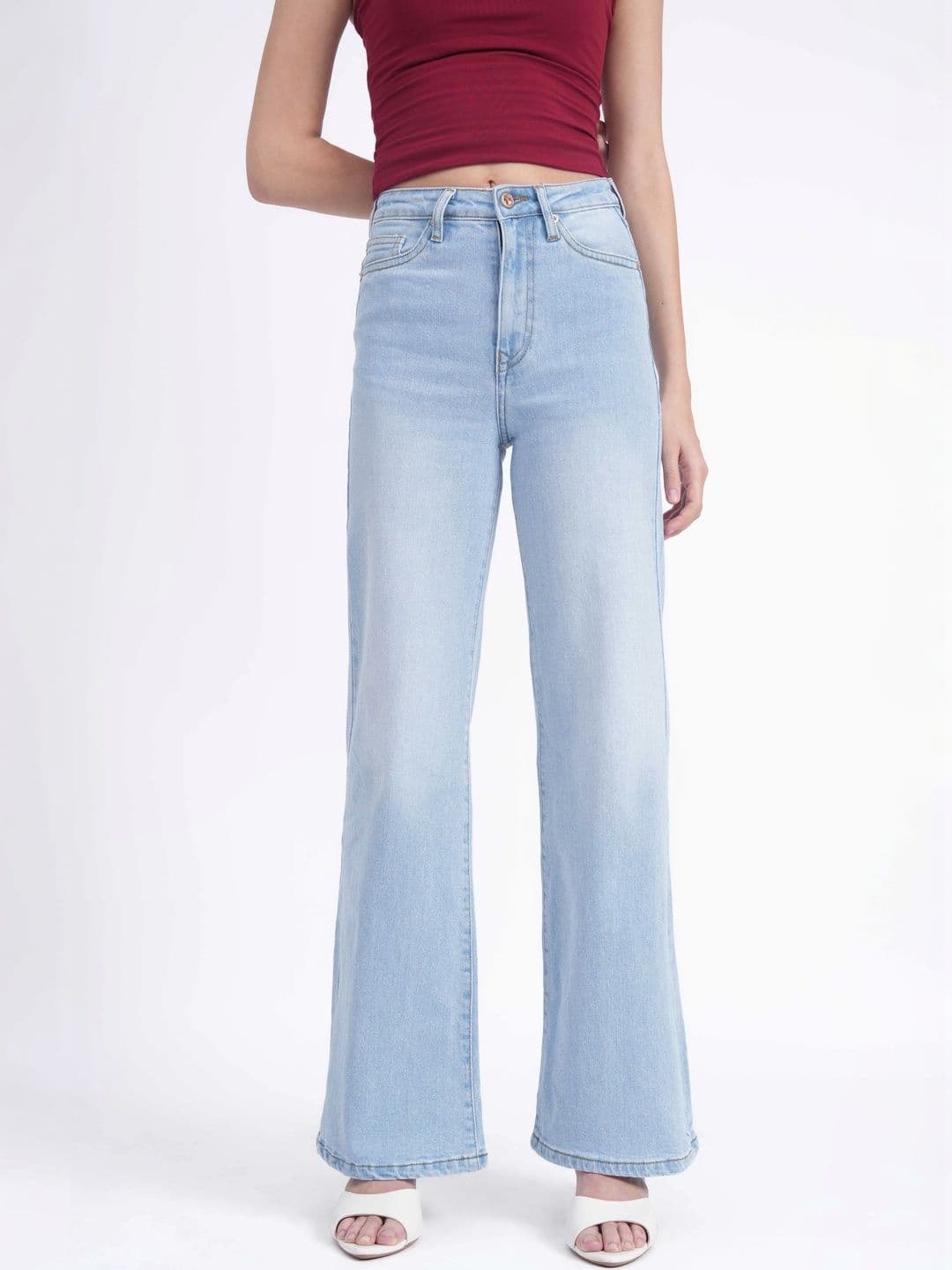 Defrost Jeans Women Wide Leg High-Rise Stretchable Jeans - view 1