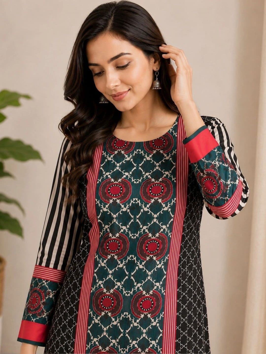 Anouk Women Ethnic Motifs Printed Kurta thumbnail 2