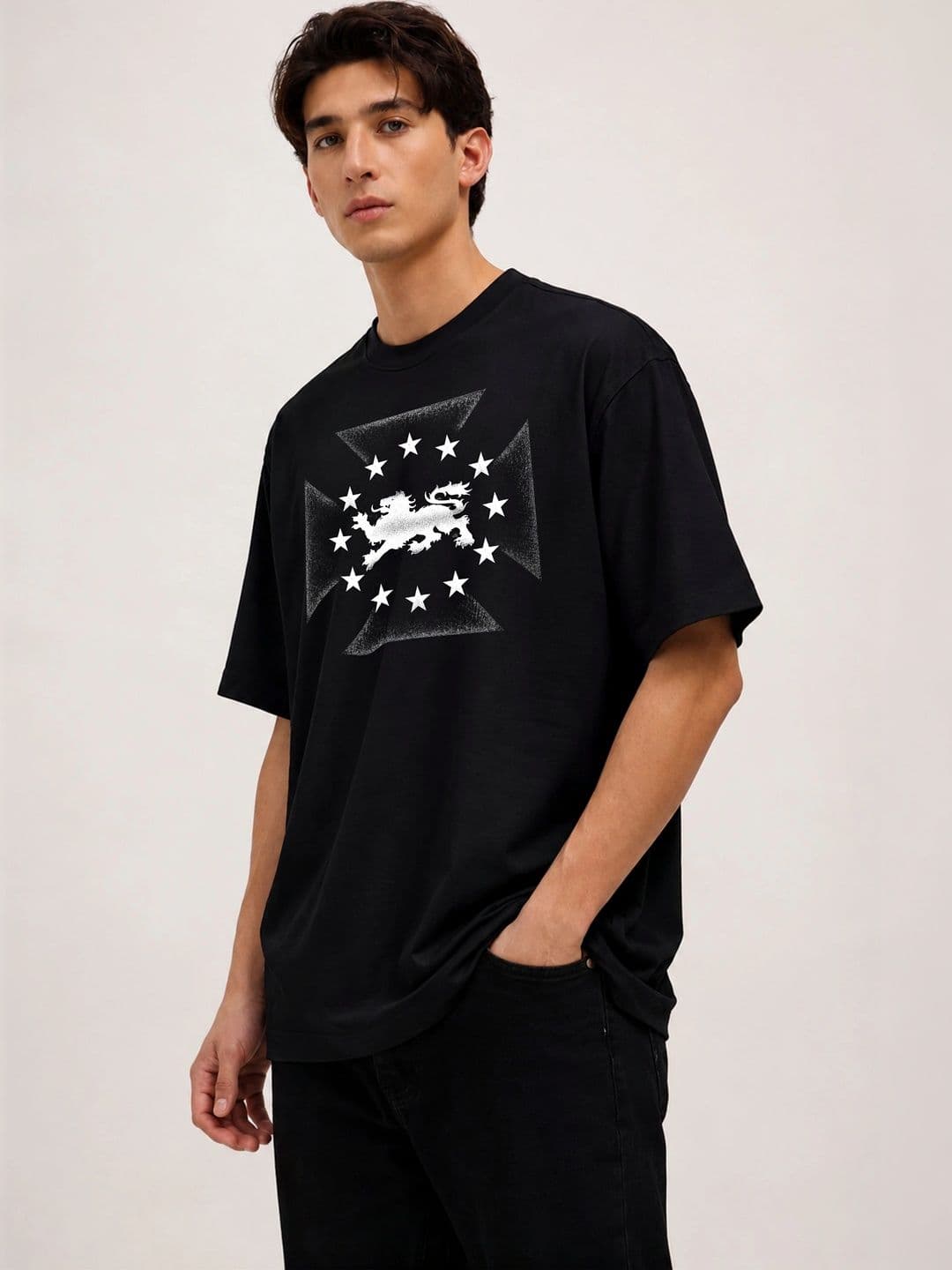 Moda rapido X TOGS & TERRE Men Printed Organic Cotton Blend T-shirt - view 1