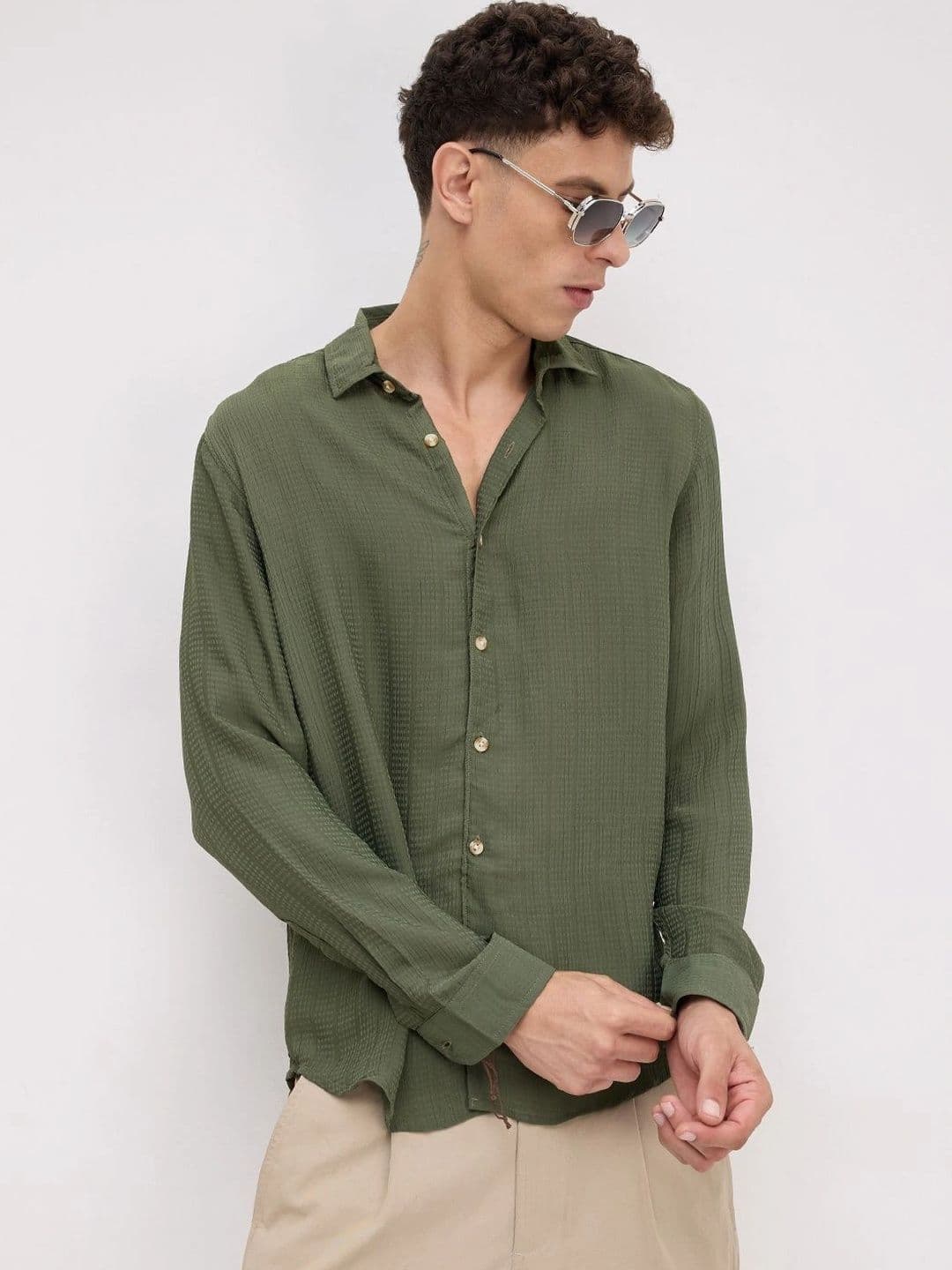 VASTRADO Men Classic Slim Fit Casual Shirt thumbnail 6