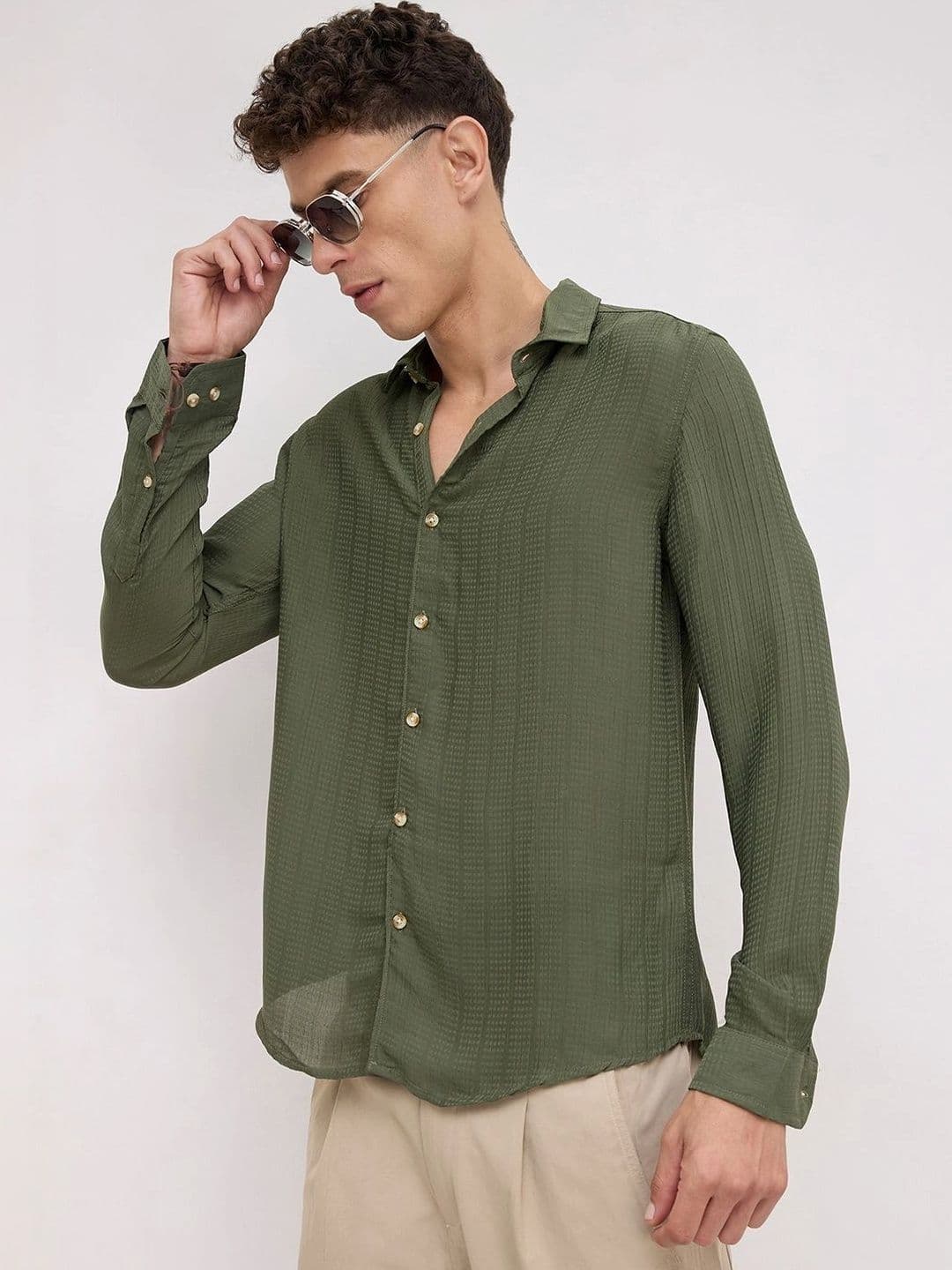 VASTRADO Men Classic Slim Fit Casual Shirt thumbnail 2