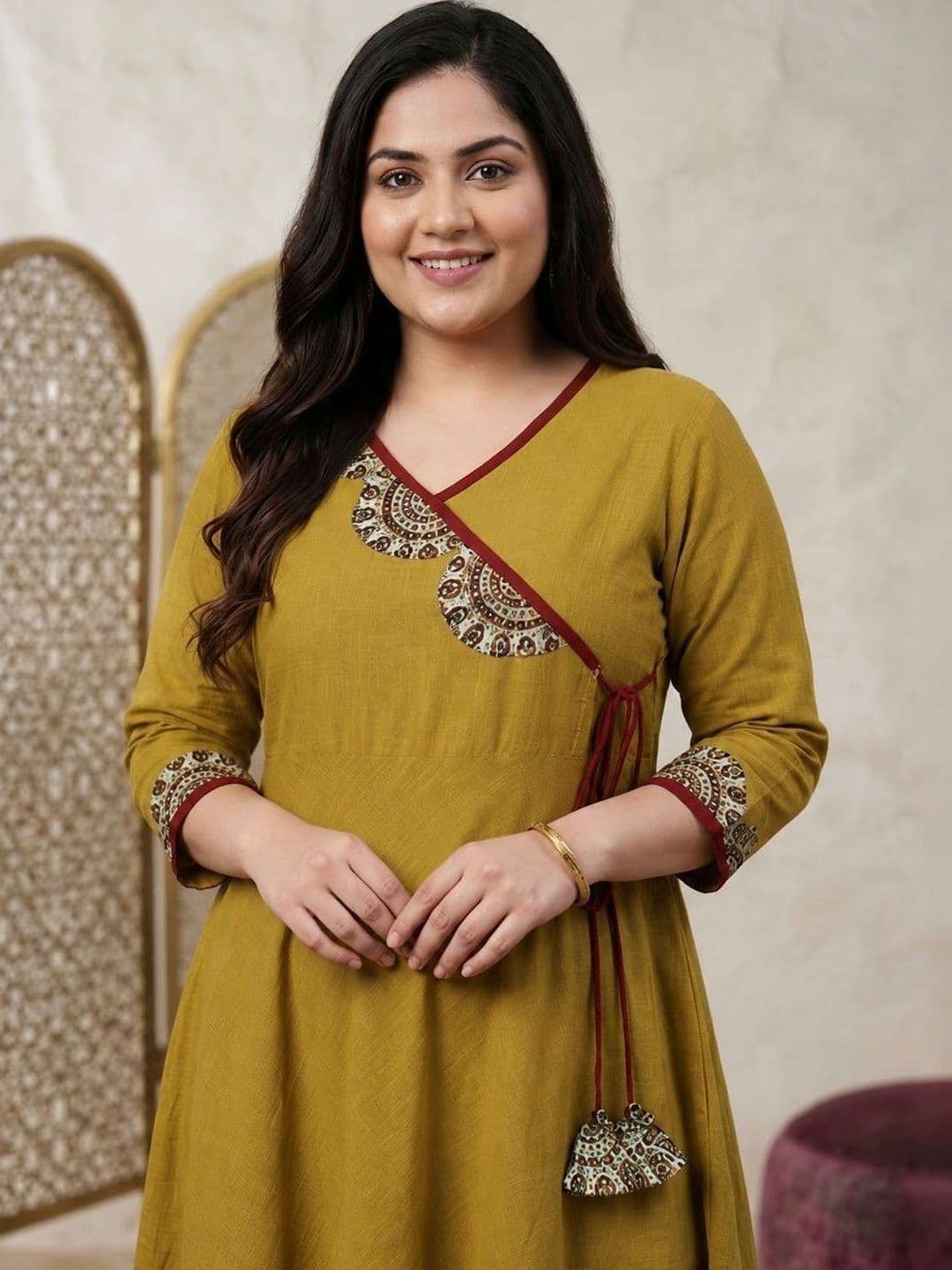 KALINI Women Anarkali Kurta thumbnail 2