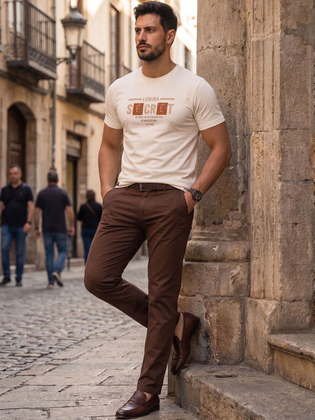 Roadster Men Typography Printed T-shirt thumbnail 4