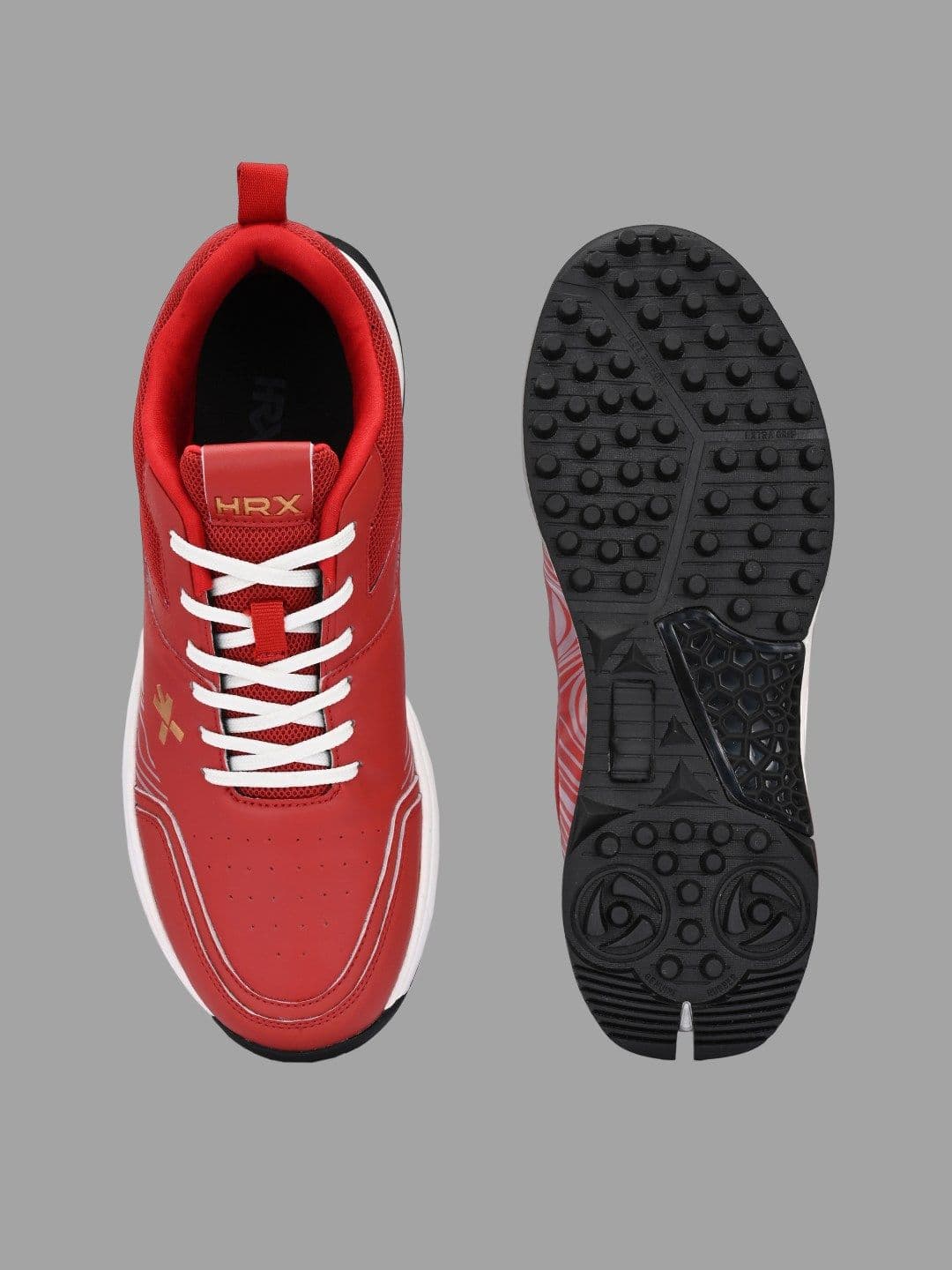 HRX by Hrithik Roshan Men Mesh Cricket Non-Marking Shoes thumbnail 2