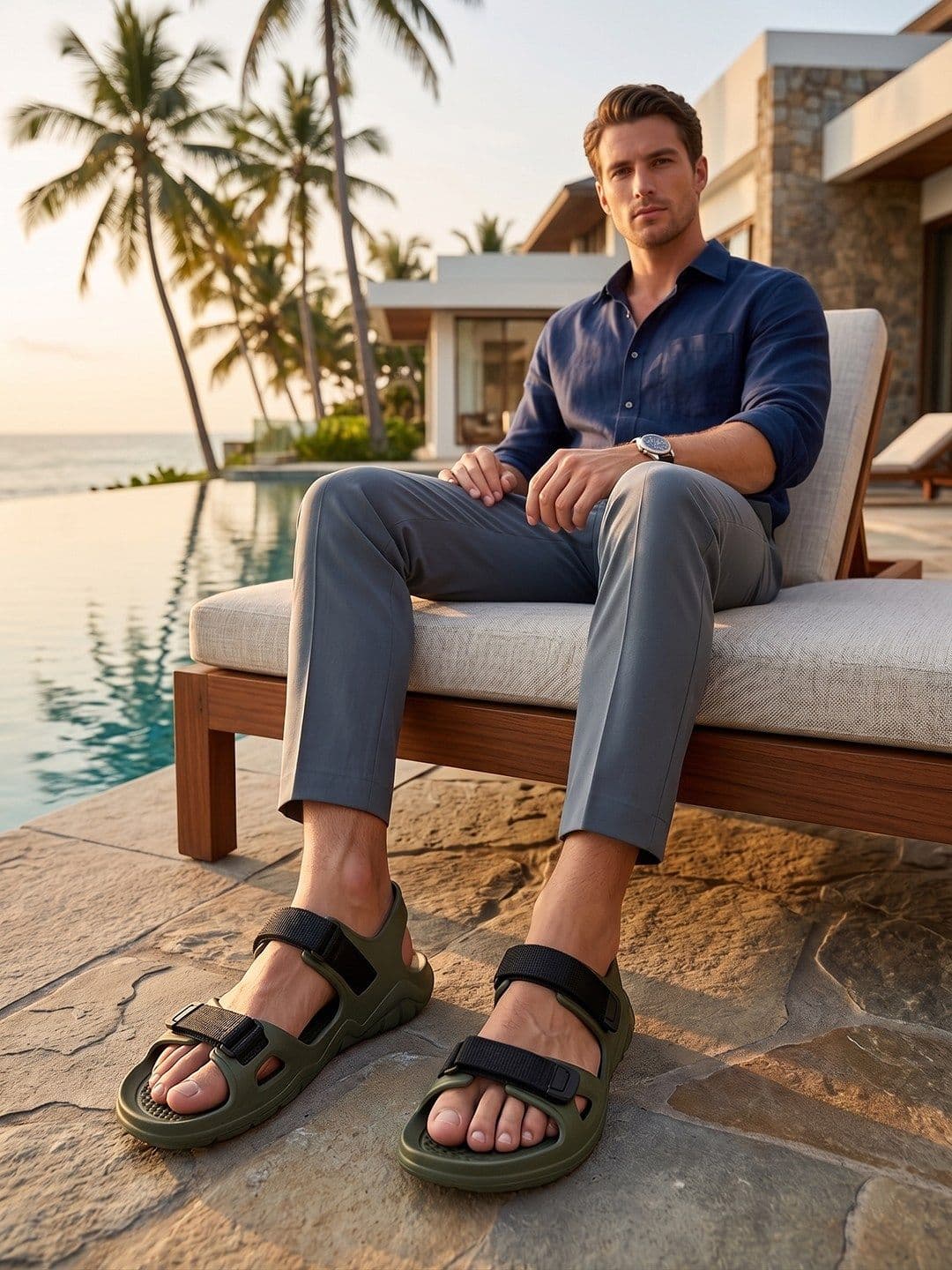 HRX by Hrithik Roshan Self Design Sports Sandals thumbnail 4