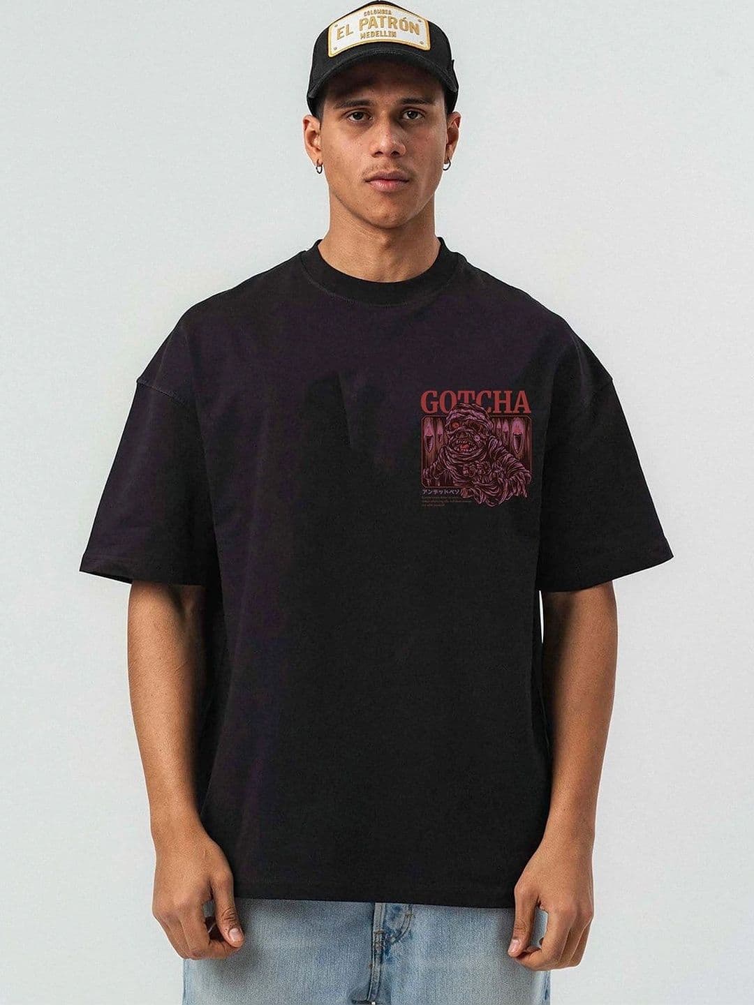 Mast & Harbour Men Printed Drop-Shoulder Sleeves T-shirt - view 1