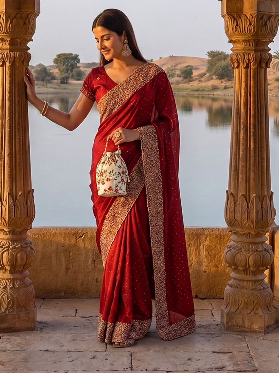 kasee Embellished Embroidered Saree thumbnail 5