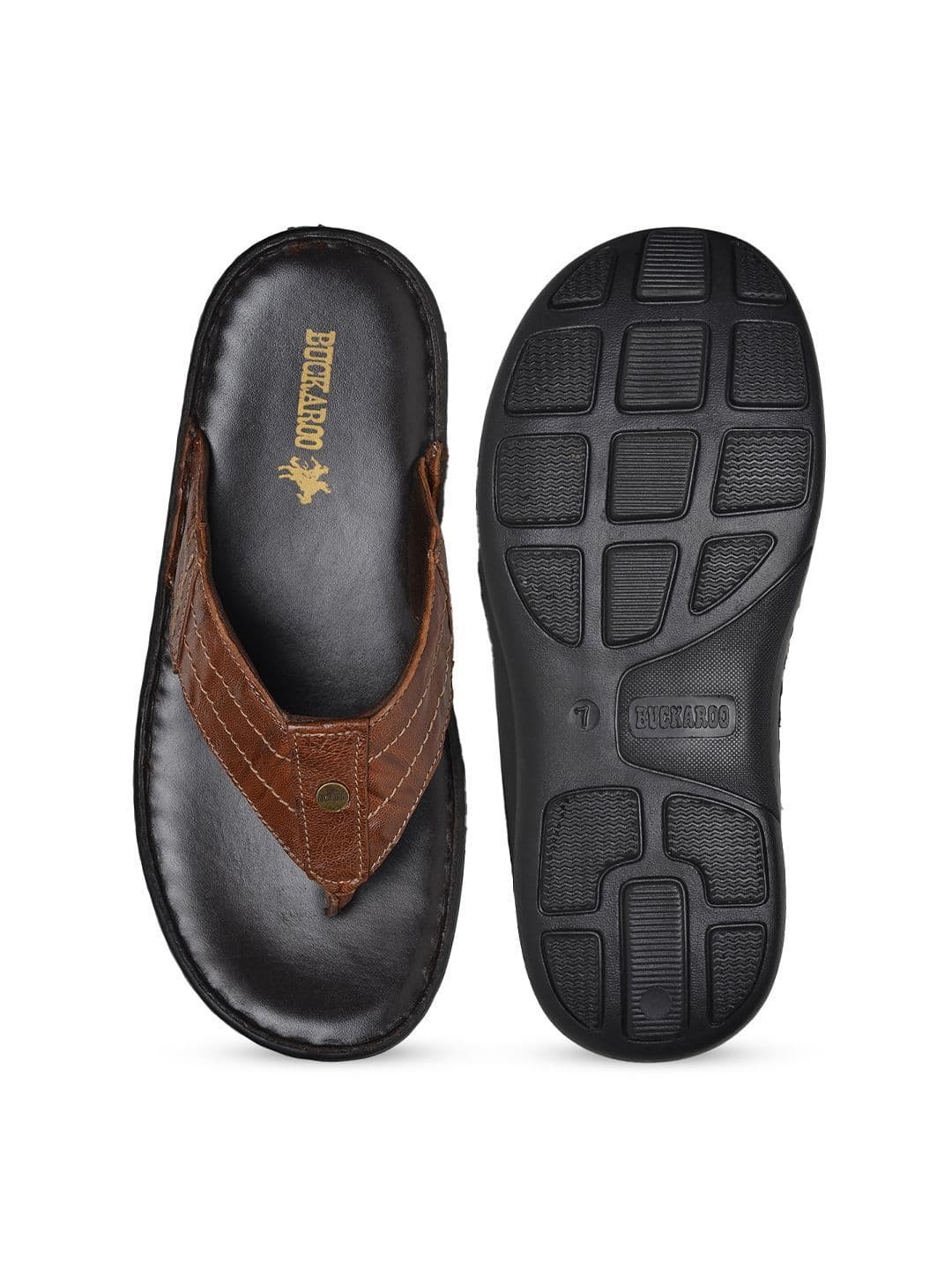 Buckaroo Men JUNAK Leather Comfort Sandals thumbnail 5