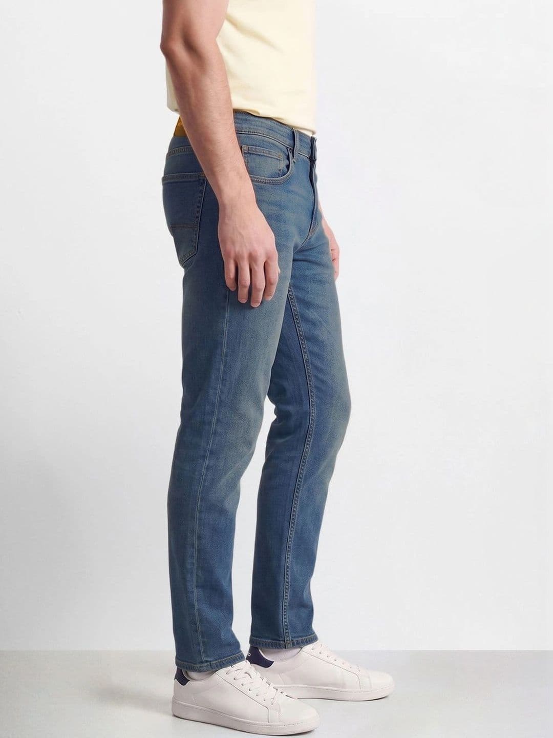 The Indian Garage Co Men Slim Fit Mid-Rise Jeans thumbnail 3