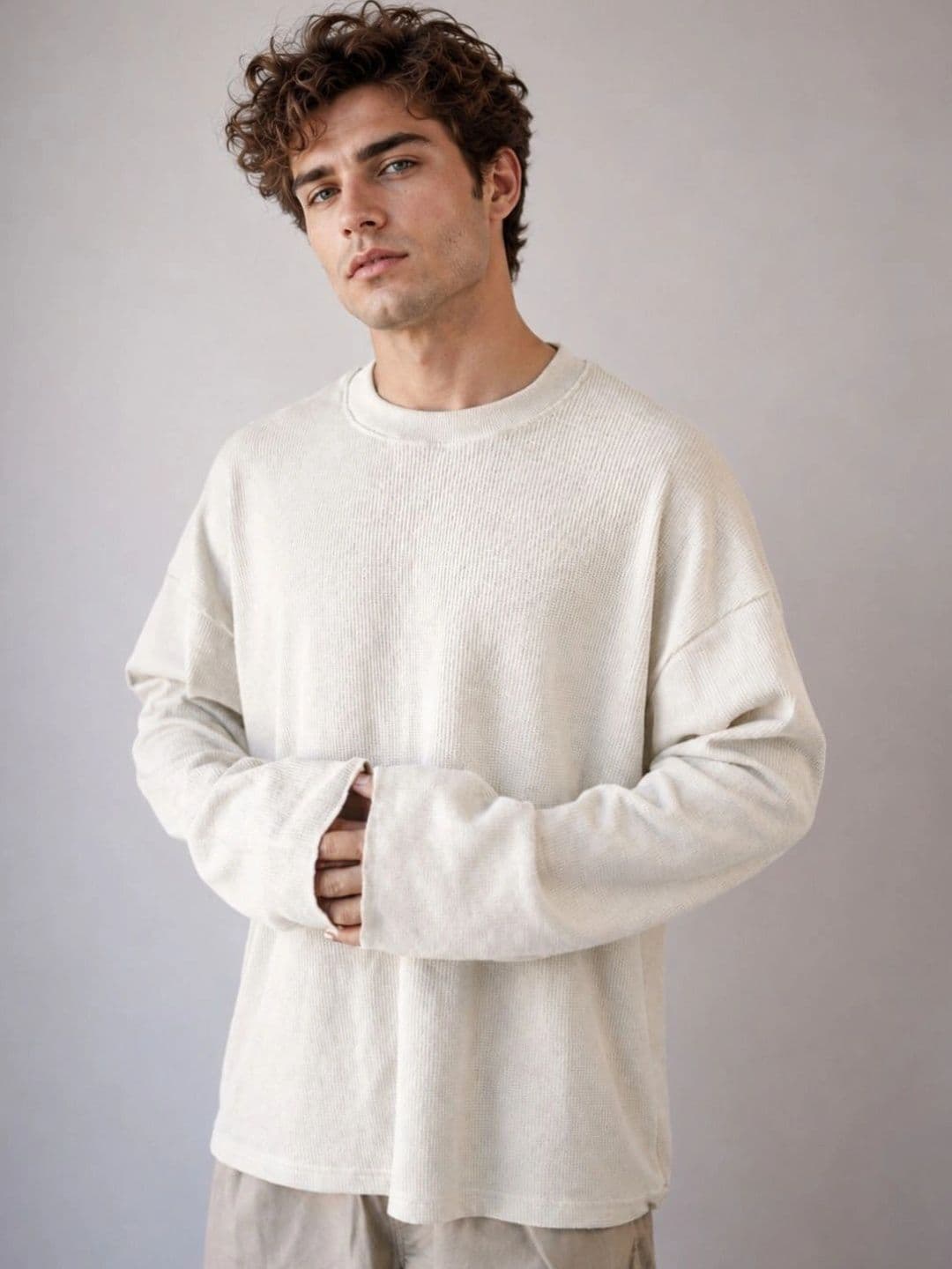 BRAHMOR Men Drop-Shoulder Sleeves Boxy T-shirt thumbnail 5