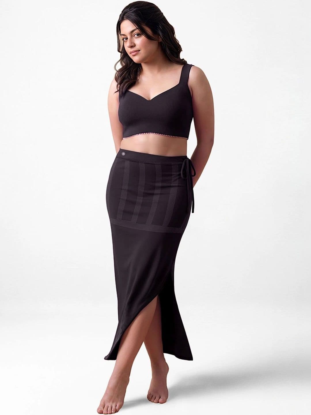 Dermawear Mermaid Fit Saree Shapewear With Side Slit - view 1