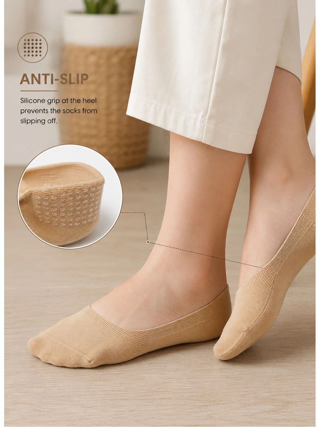 SHOPCASH Men Pack of 5 Cotton Assorted Shoe Liners Socks thumbnail 6