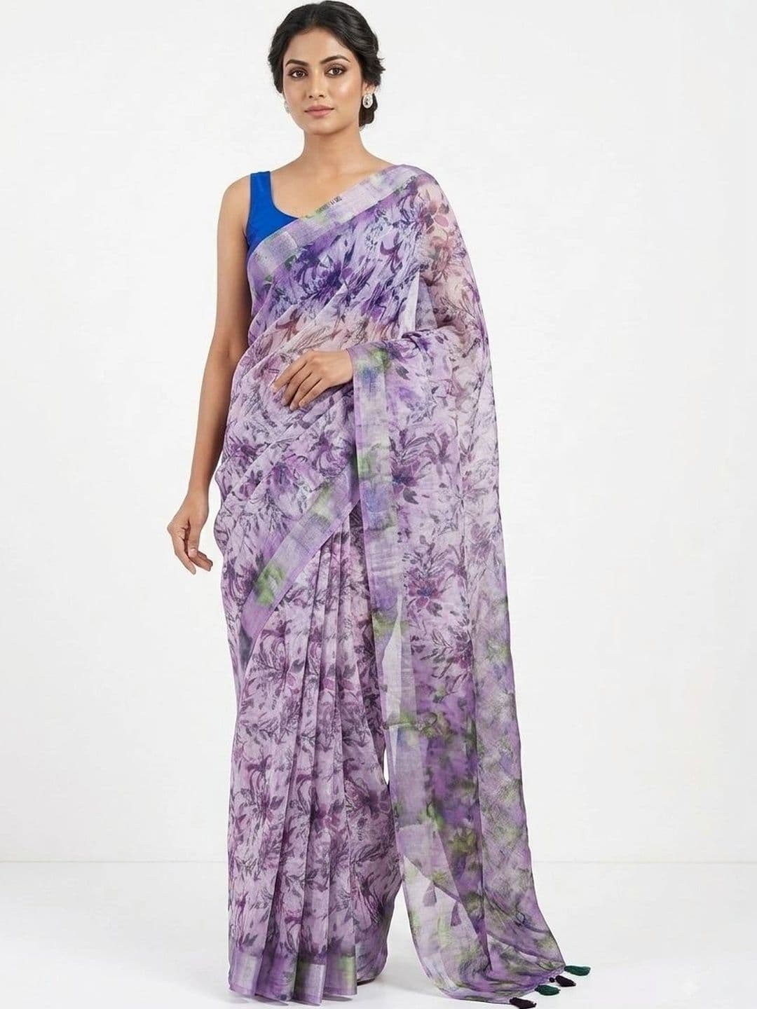 DEVI FASHIONS LLP Floral Saree - view 1