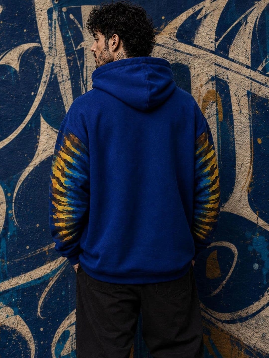 Force Men Printed Hooded Sweatshirt thumbnail 2