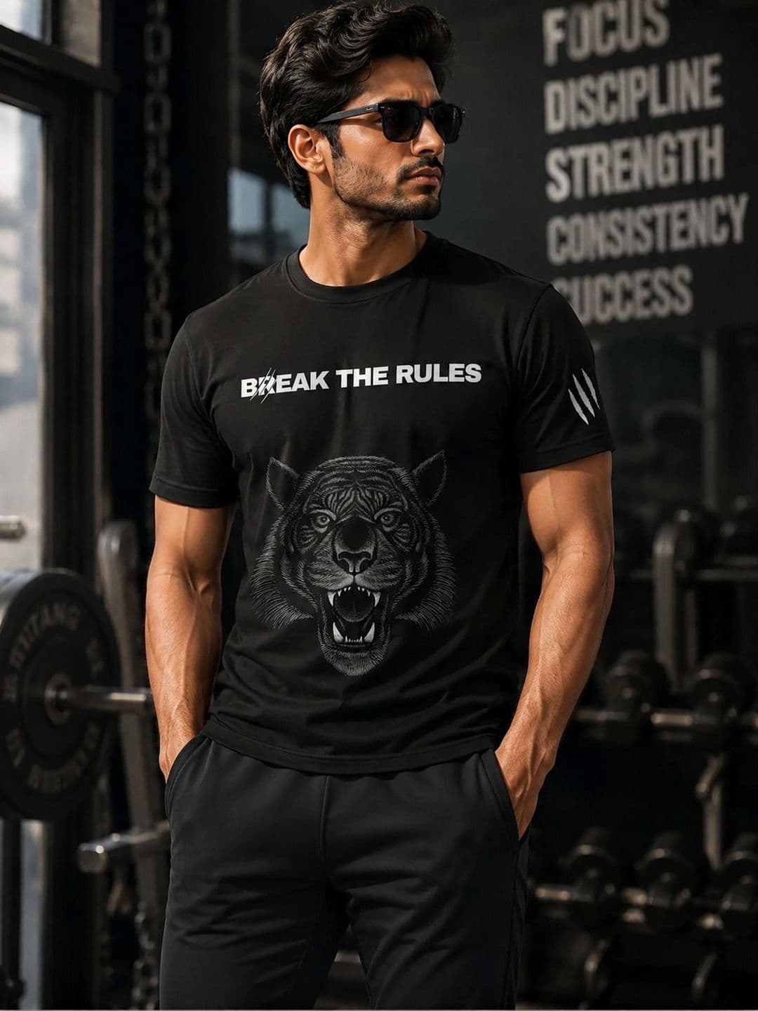 Warrior World Men Printed Pure Cotton T-shirt - view 1