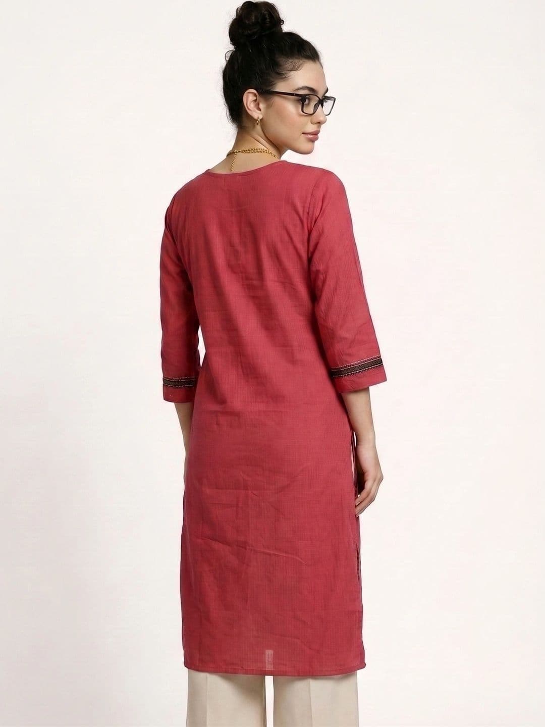 Pehroam Women Ethnic Motifs Embroidered Thread Work Kurta thumbnail 6
